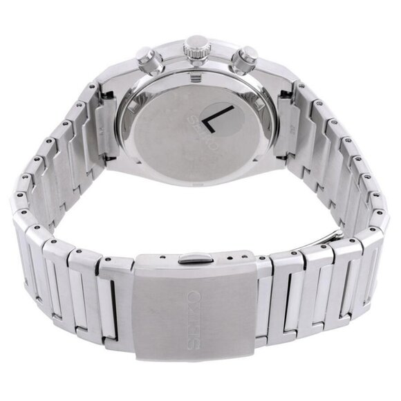 NWT Authentic Seiko Sport Chronograph Quartz Light Blue Dial Men's Watch - Picture 3 of 3